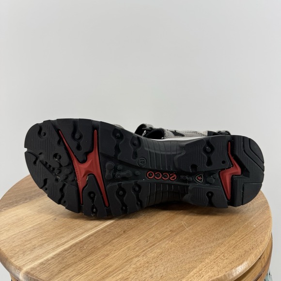 ECCO Sandal‎ Offroad Yucatan Slingback Beige Gray Leather Woman's 41 US 10-10.5 - Picture 11 of 15